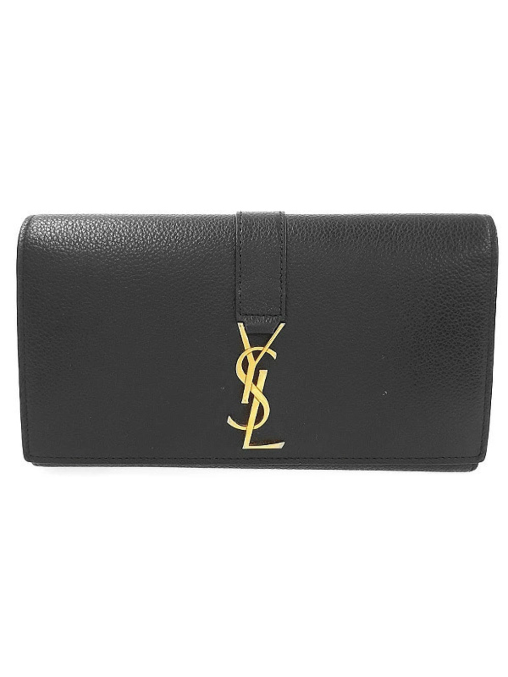 SAINT LAURENT PARIS Saint Paris YSL Flap Wallet Bi fold Long